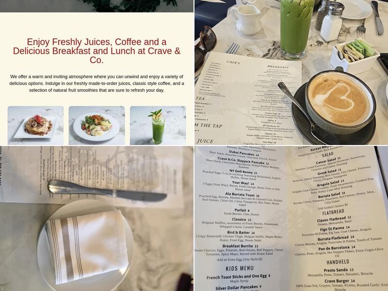 Crave & Co. Menu
