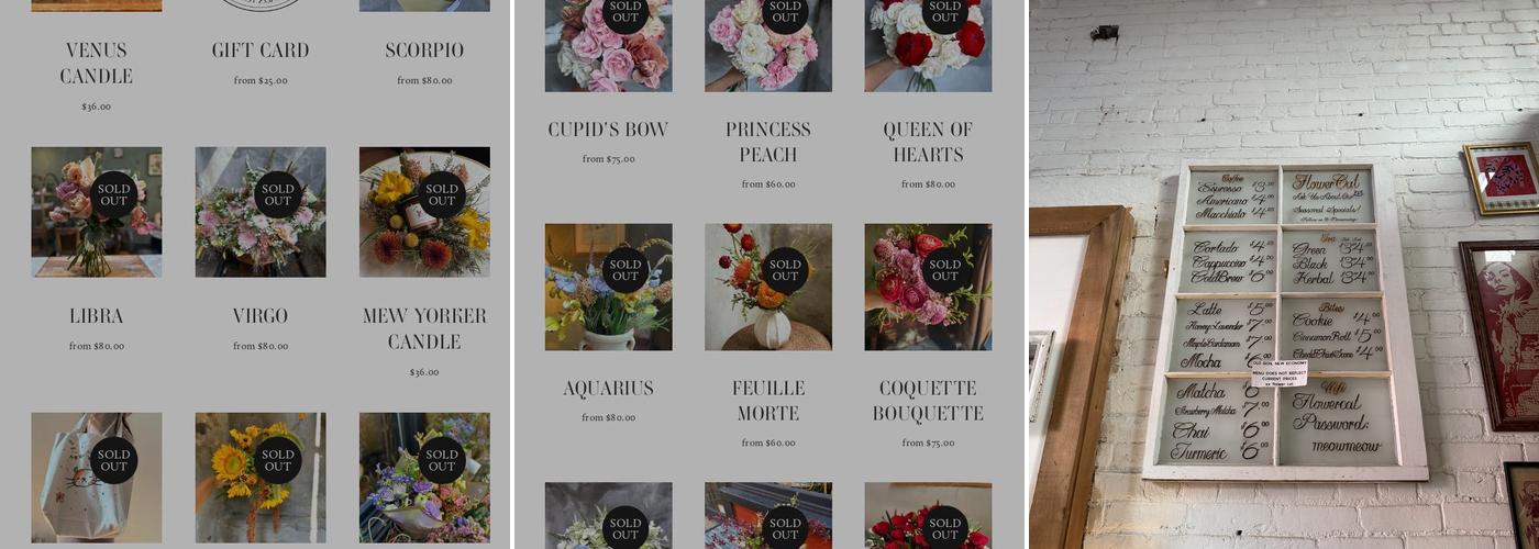Flower Cat Menu