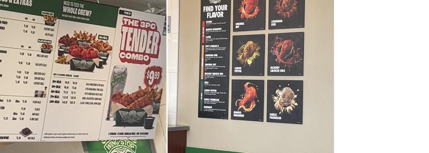 Wingstop Menu