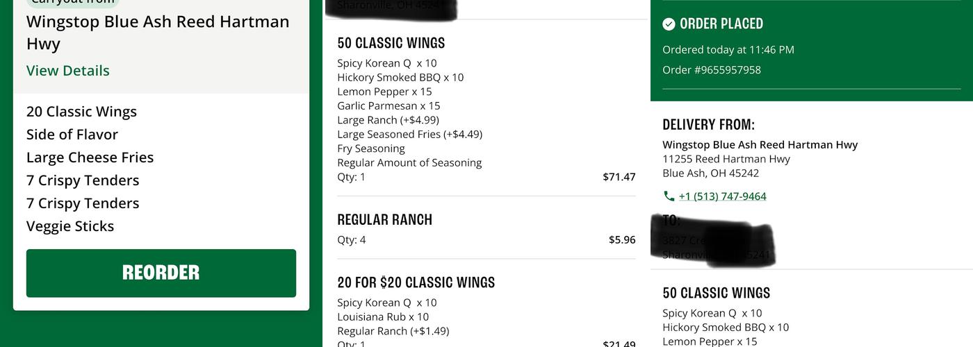 Wingstop Menu