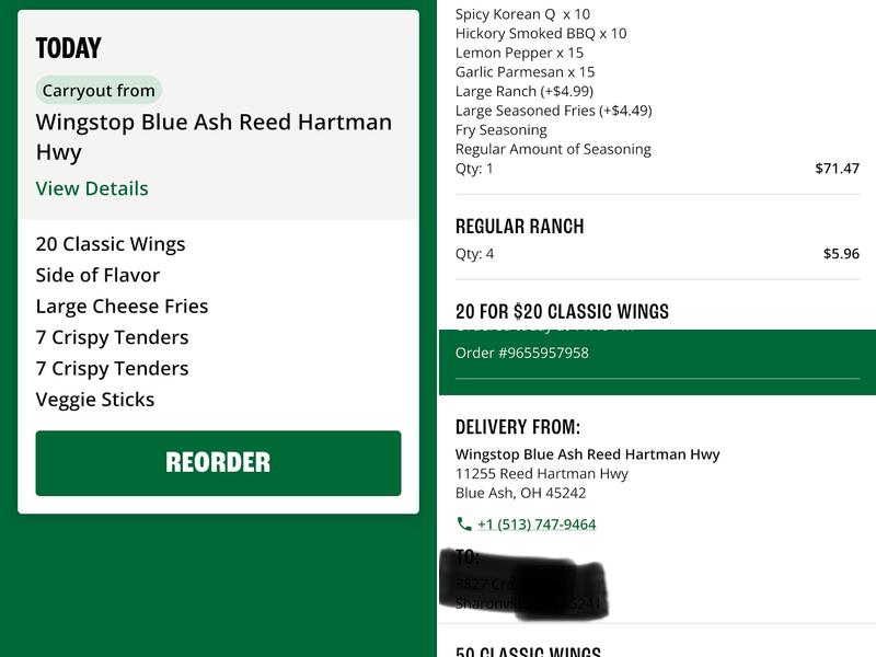 Wingstop Menu