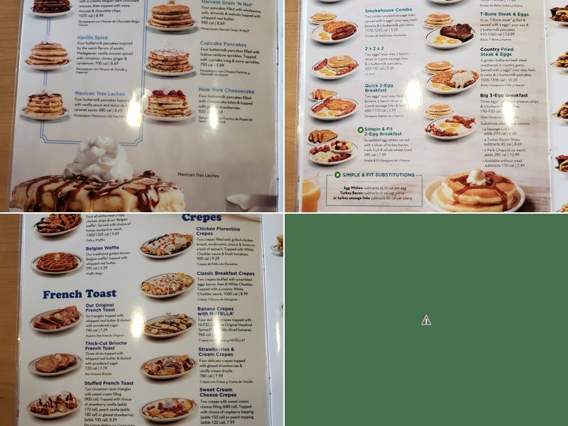 IHOP Menu