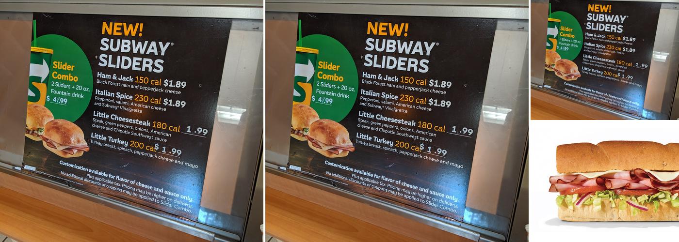 Subway Menu
