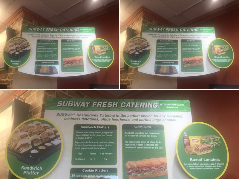Subway Menu