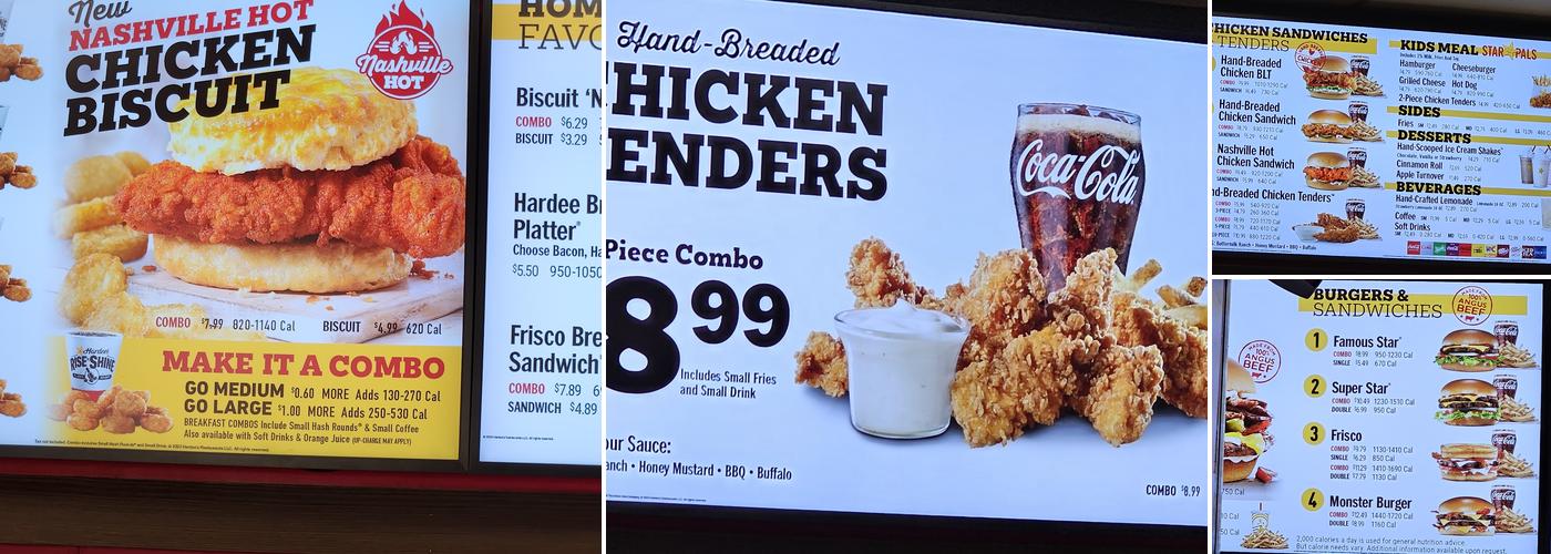 Hardee’s Menu