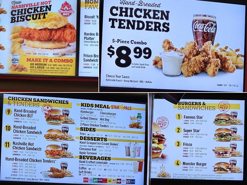 Hardee’s Menu