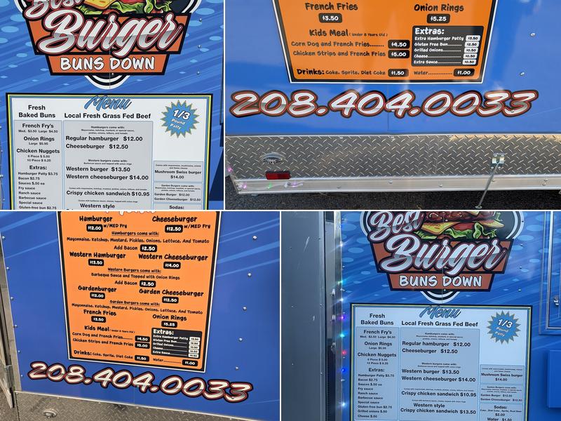 Best Burger Menu