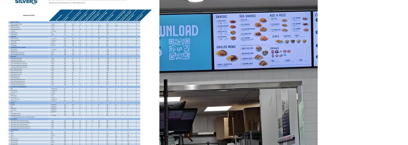 Long John Silver's Menu