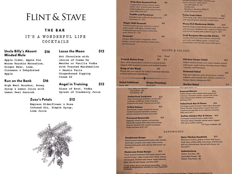 Flint & Stave Menu