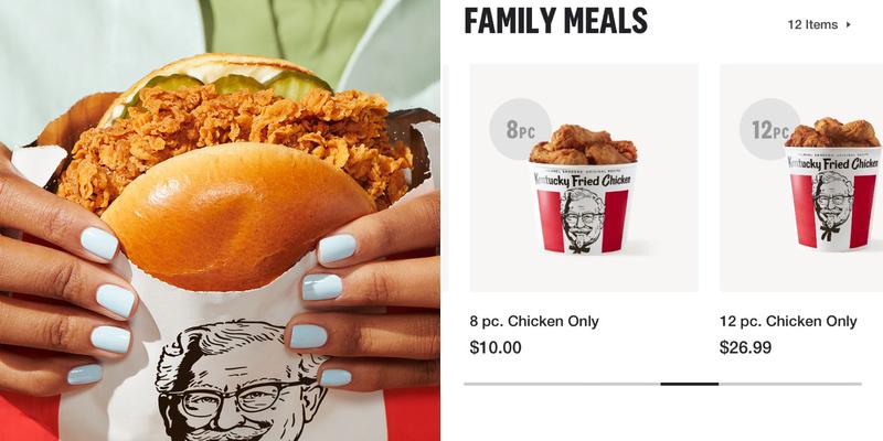 KFC Menu