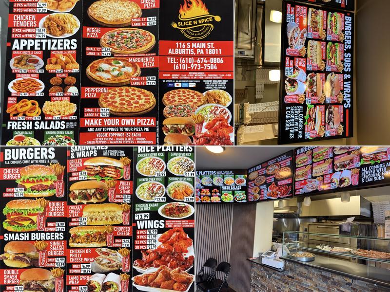 Slice N Spice Menu