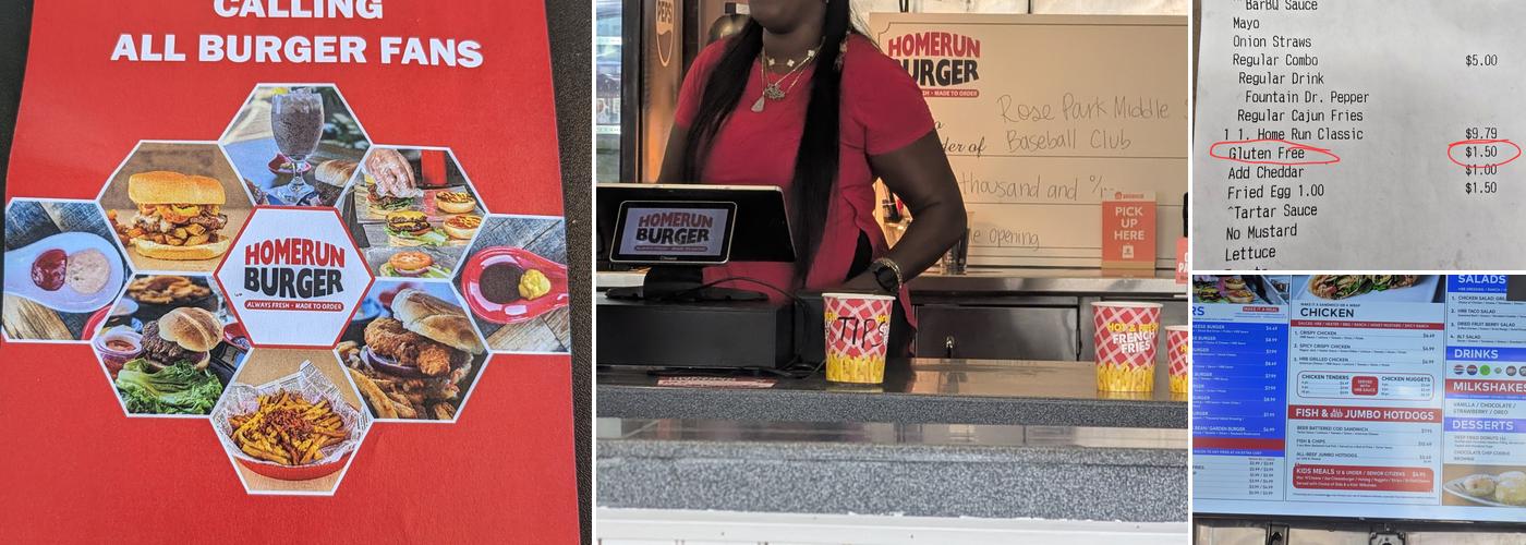 Home Run Burger Menu