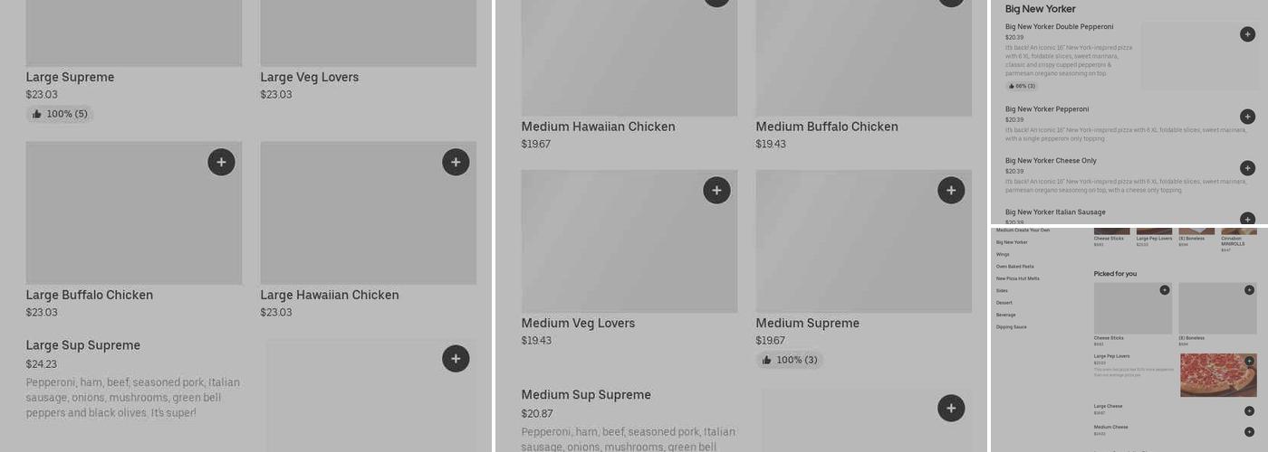 Pizza Hut Menu