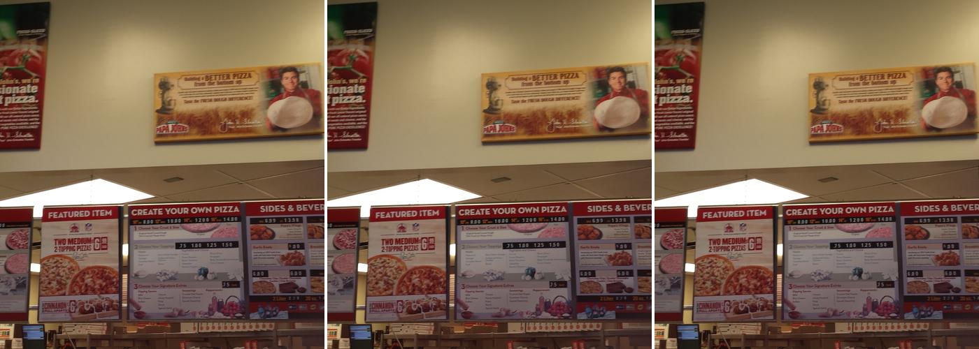 Papa Johns Pizza Menu