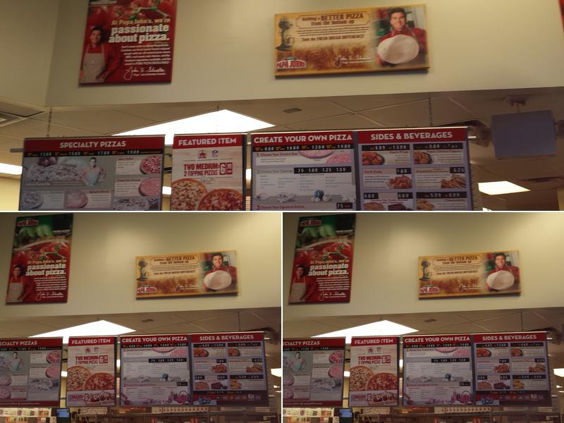 Papa Johns Pizza Menu