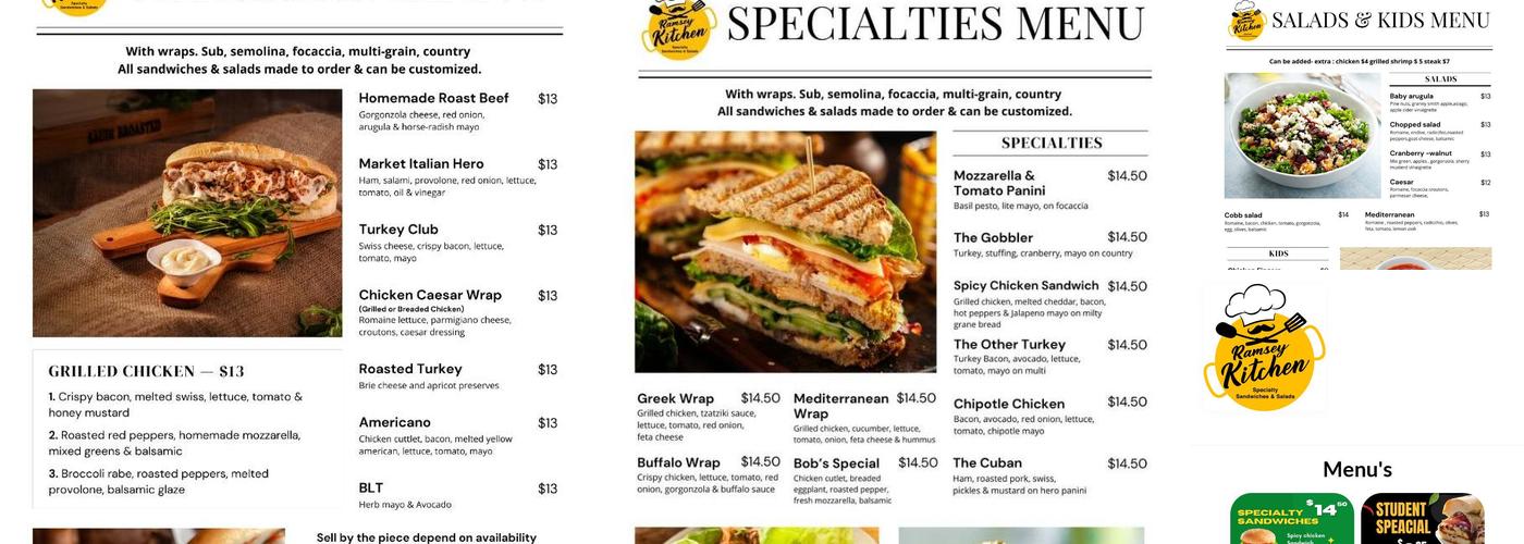 Ramsey Kitchen Menu