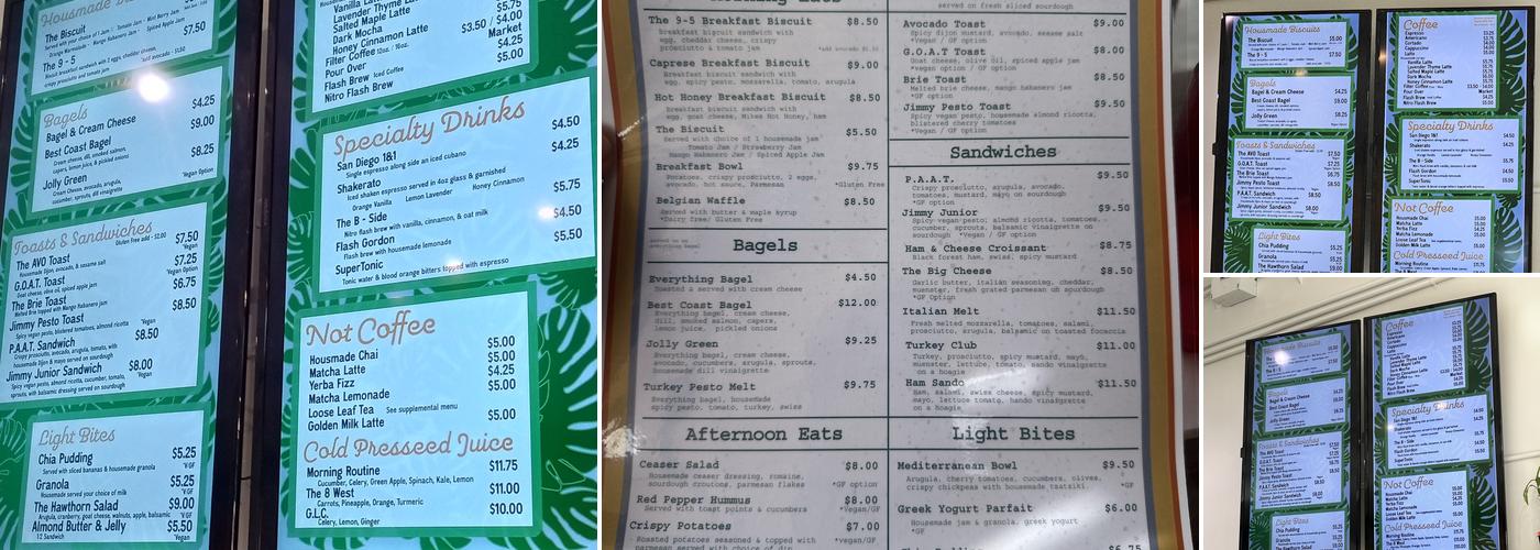 COMPA COFFEE ROASTERS Menu