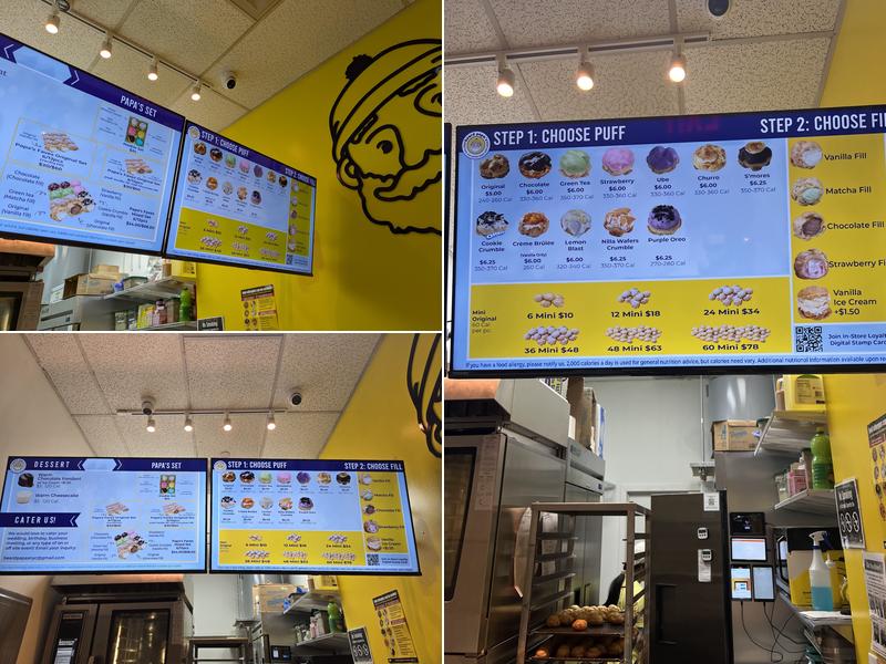 Beard Papa's Menu
