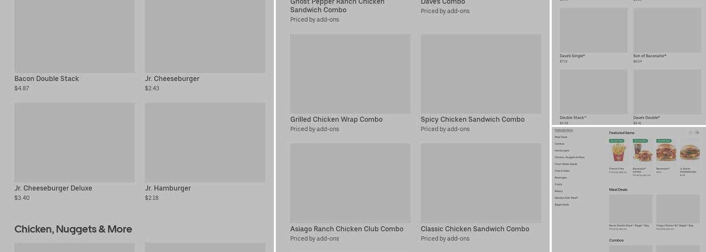 Wendy's Menu