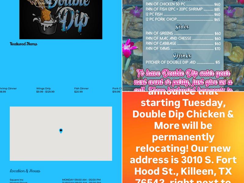 Double Dip wings & more Menu