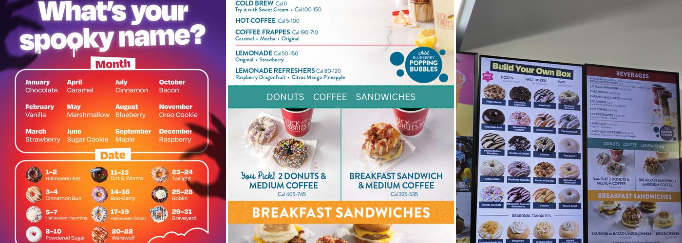 Duck Donuts Menu
