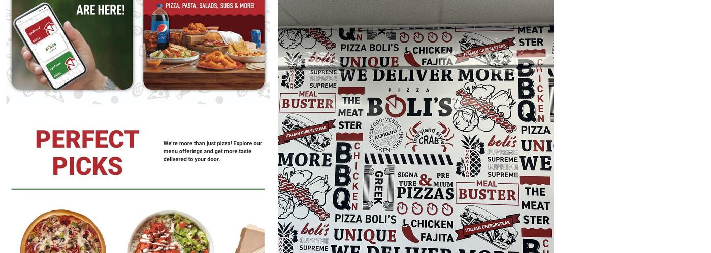 Pizza Boli's Menu