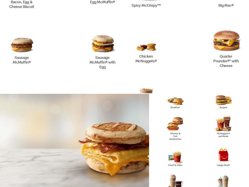 McDonald's Menu