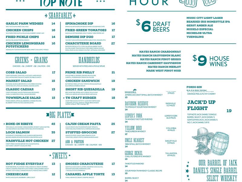 Top Note Menu