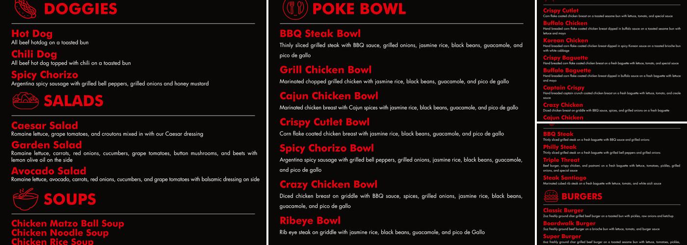 Subsational Menu