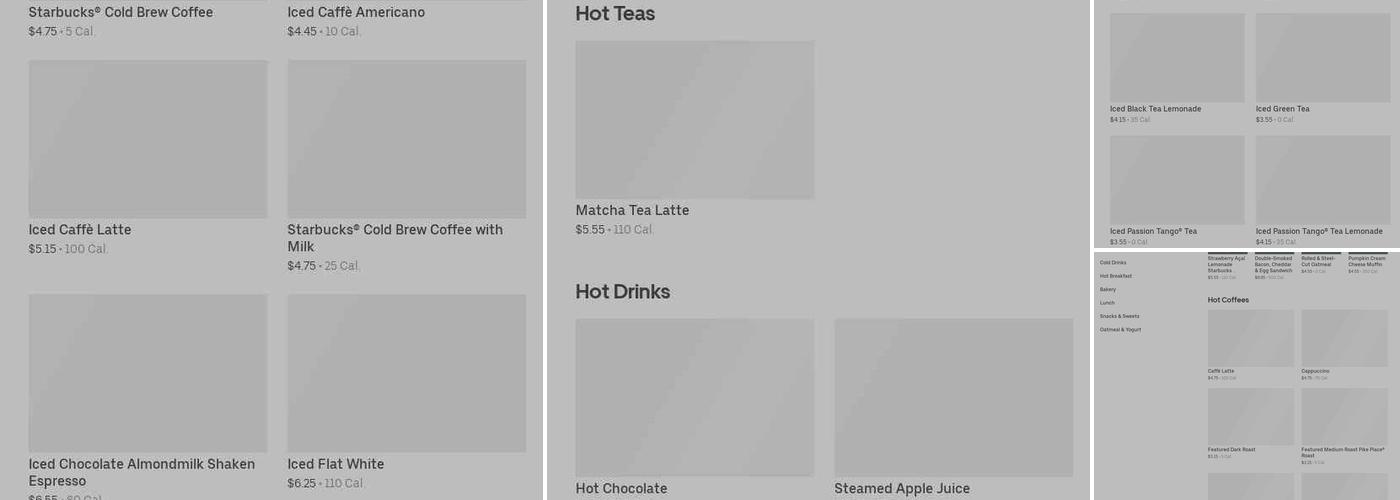 Starbucks Menu