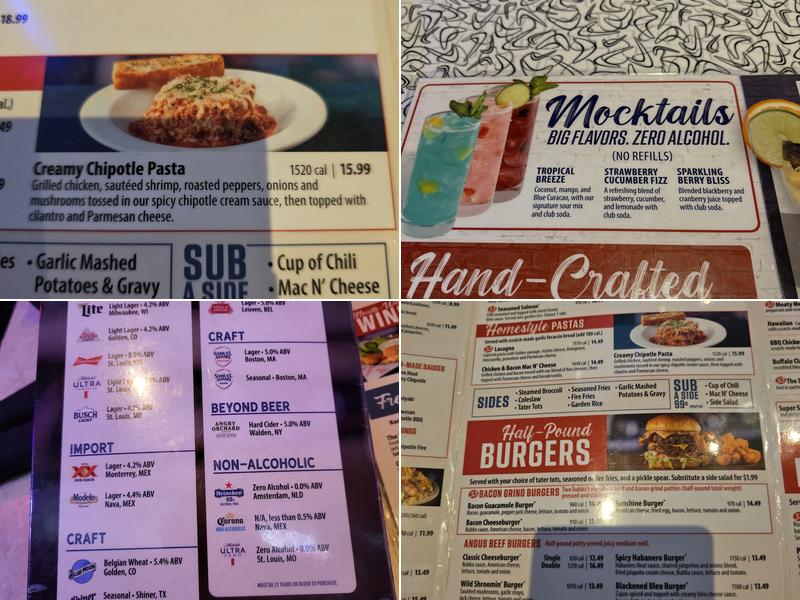 Bubba's 33 Menu