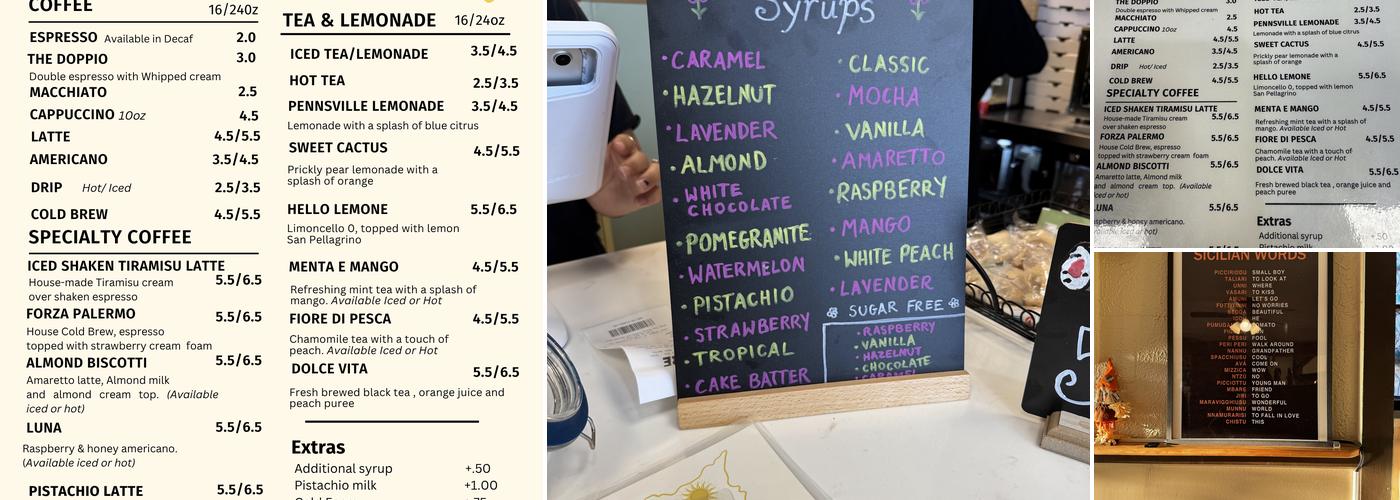 Caffè Doppio Menu