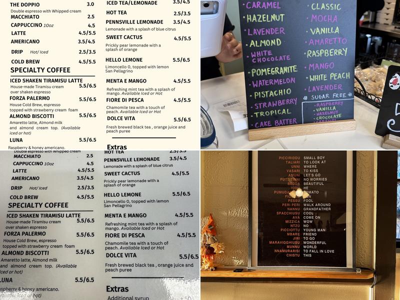 Caffè Doppio Menu