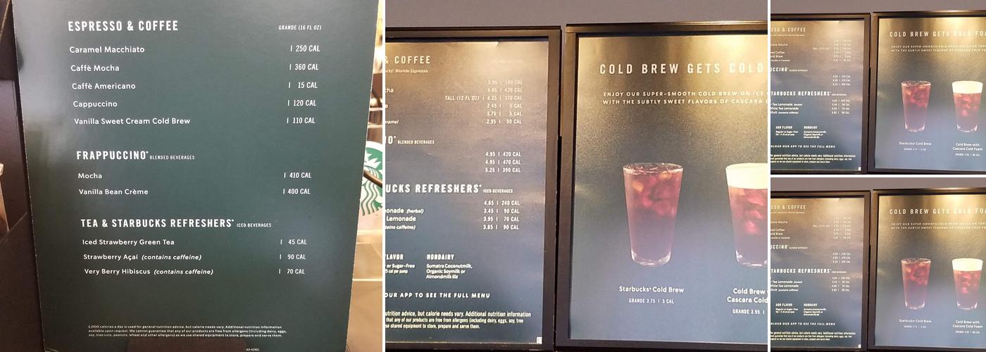 Starbucks Menu