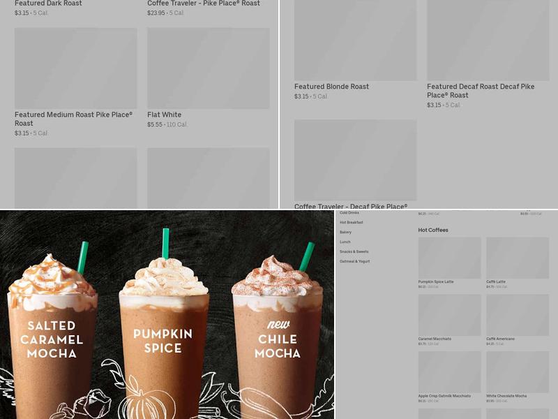 Starbucks Menu