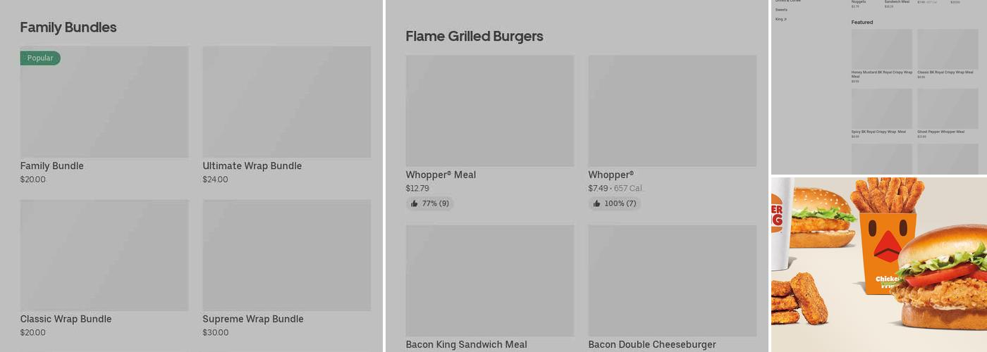 Burger King Menu