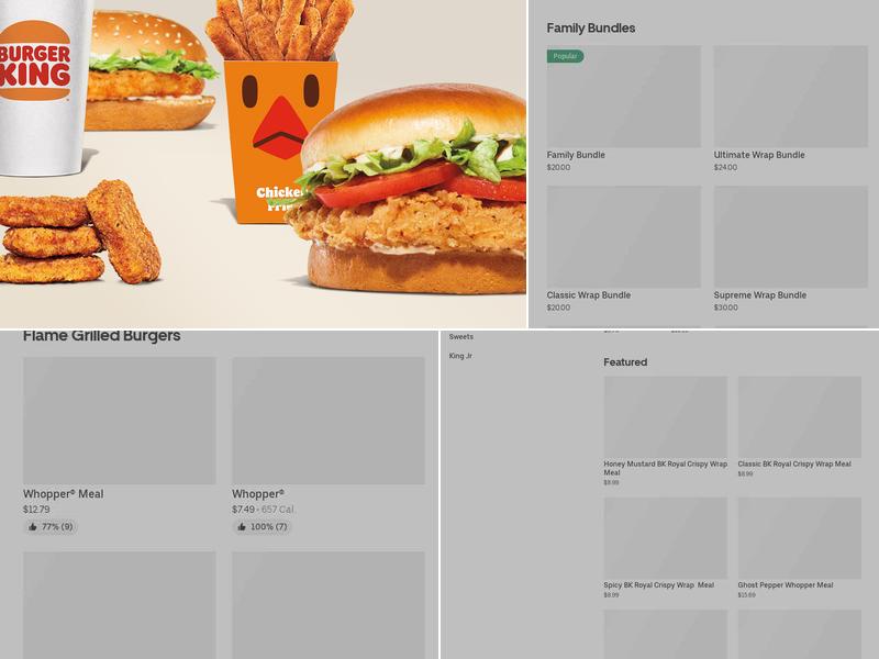 Burger King Menu