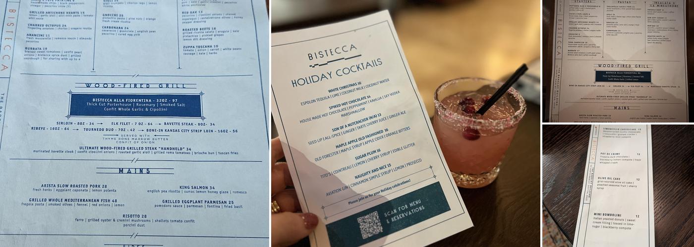 Bistecca Menu