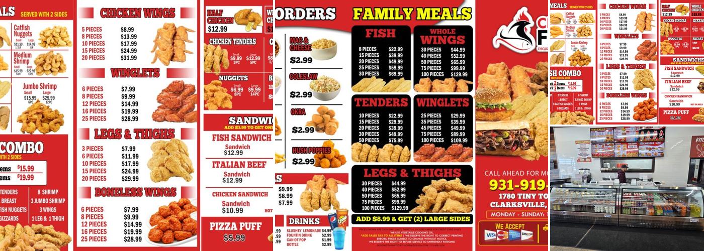 Chick Fish Menu
