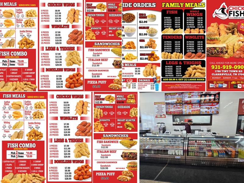 Chick Fish Menu
