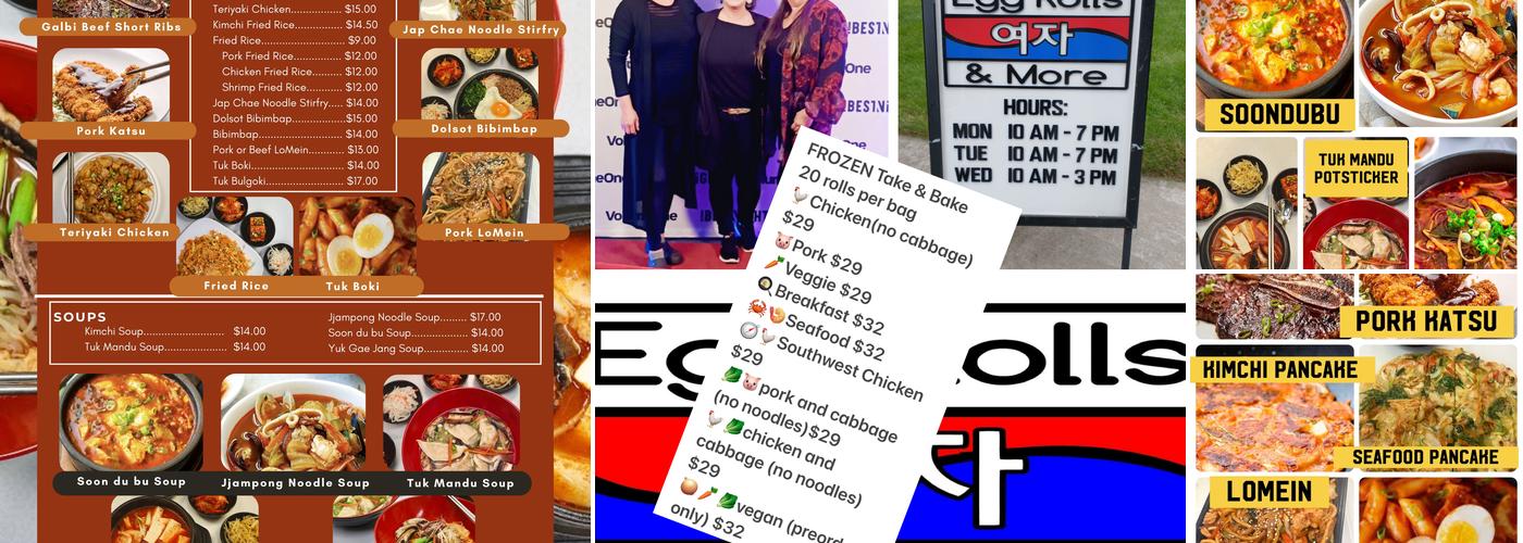 Egg rolls 여자 and more Menu