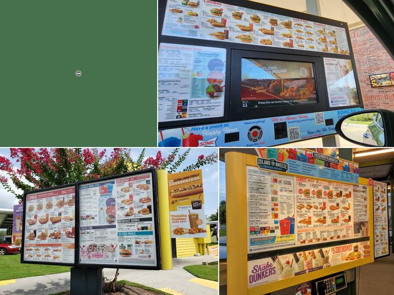 Sonic Drive-In Menu