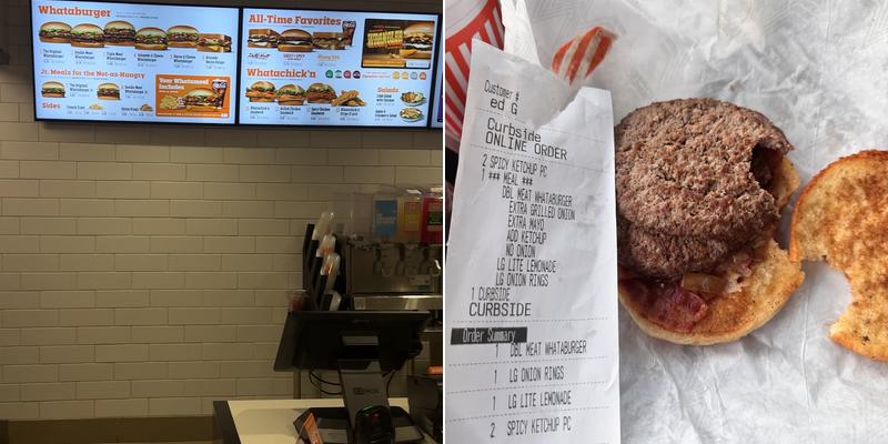 Whataburger Menu