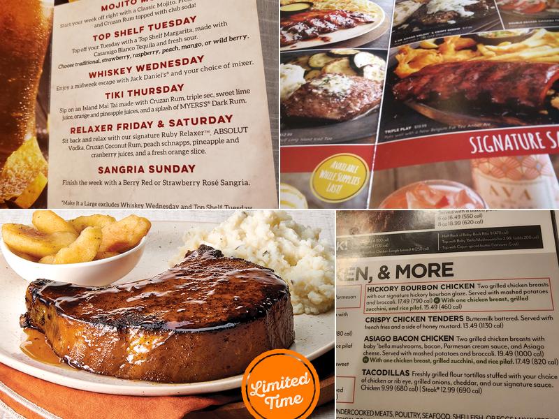 Ruby Tuesday Menu