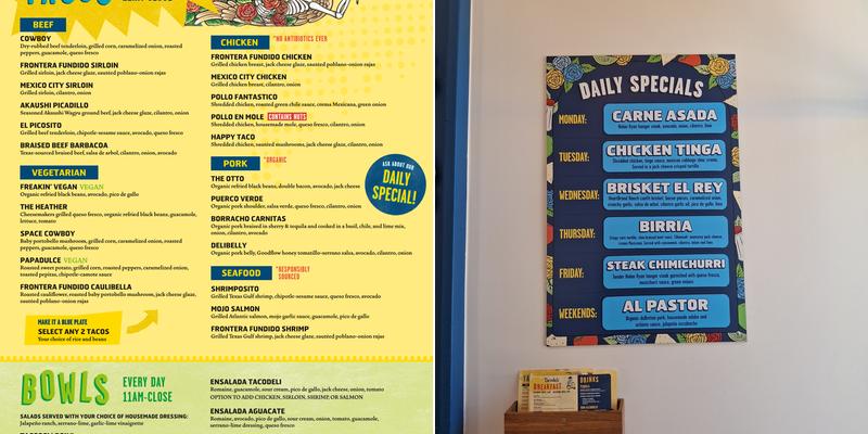 Tacodeli Menu