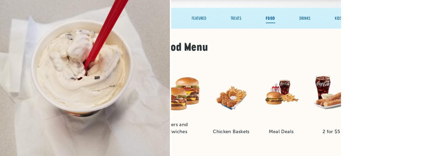Dairy Queen Store Menu