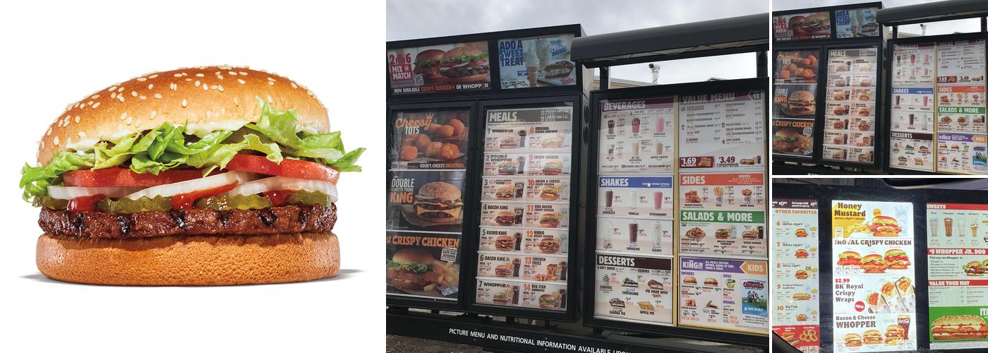 Burger King Menu