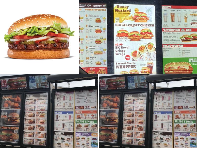 Burger King Menu