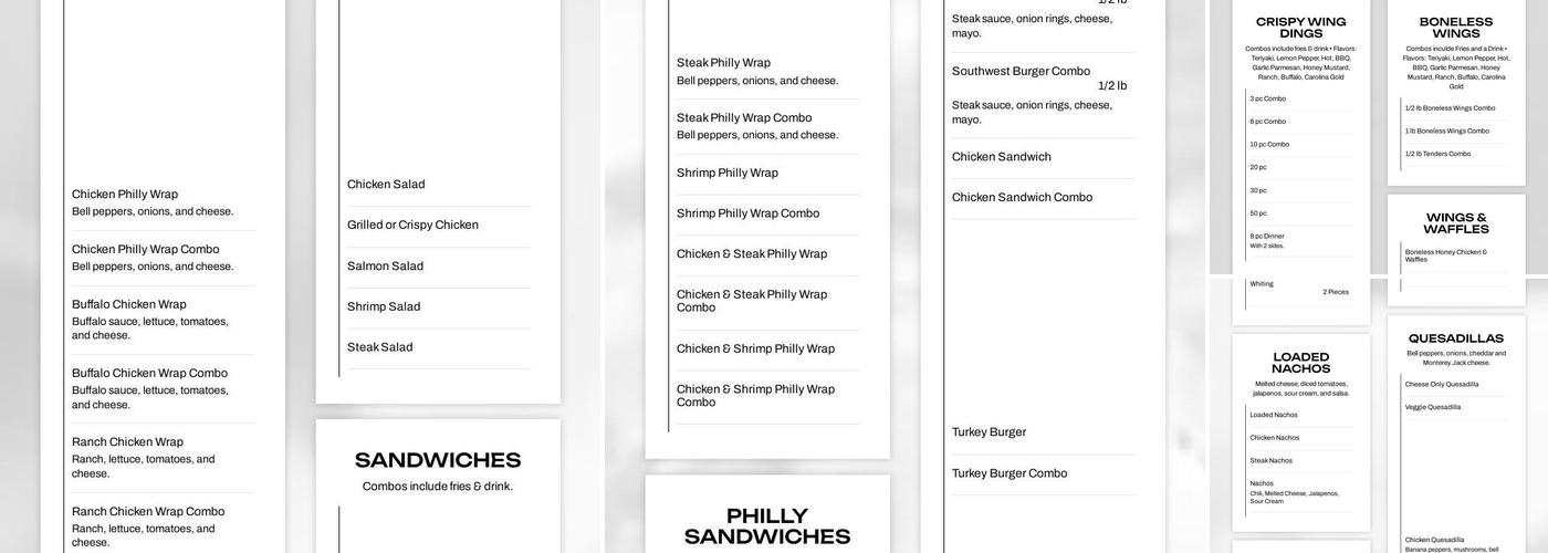 Muncheez Menu