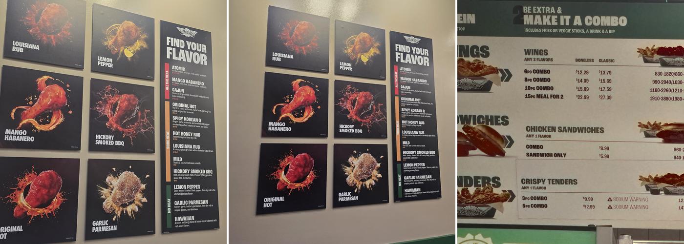 Wingstop Menu